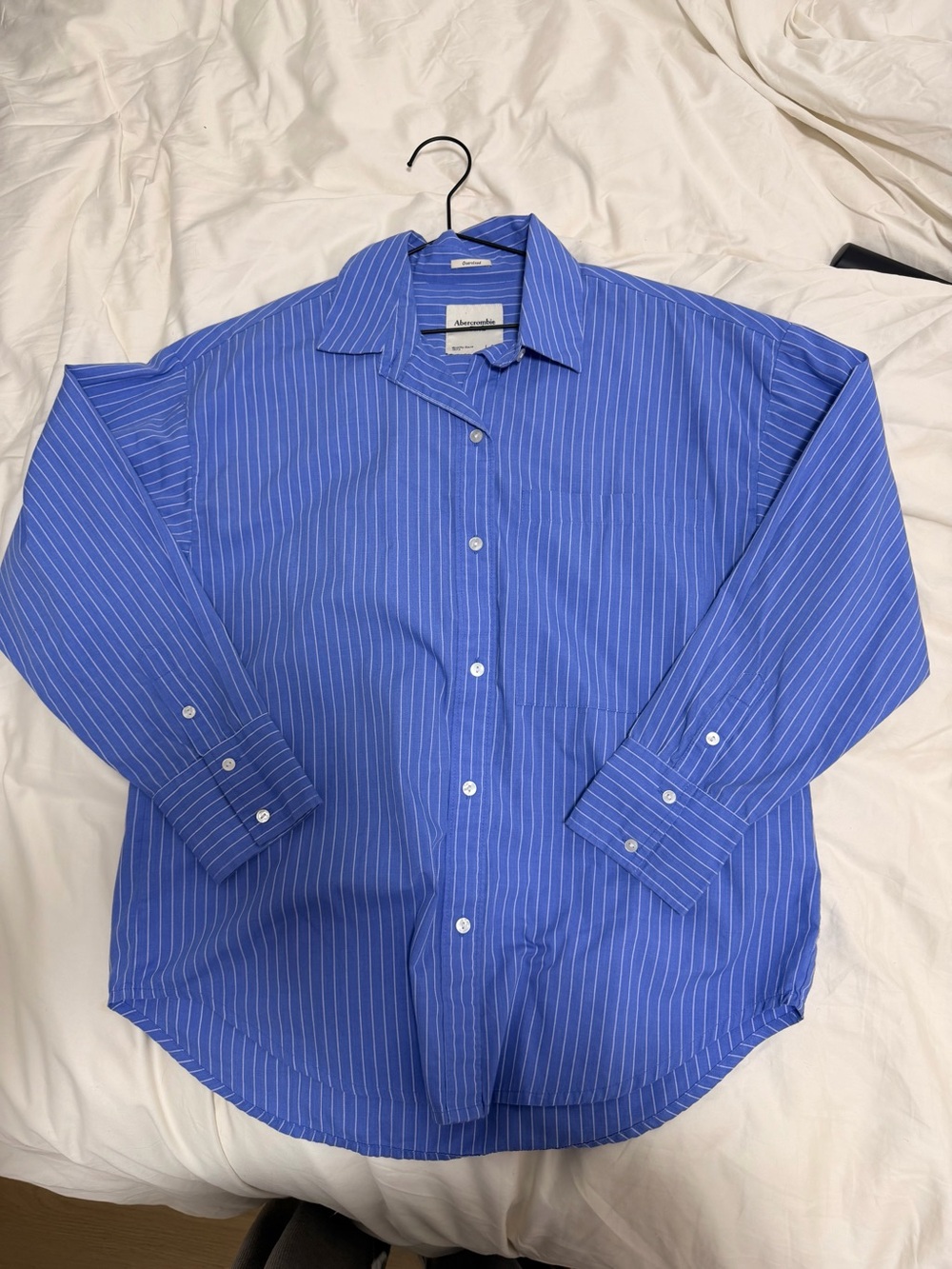 Abercrombie Blue Pinstripe Button Up